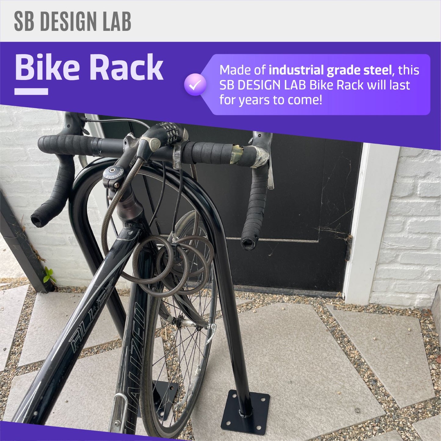 rust resistant bike rack for commercial use