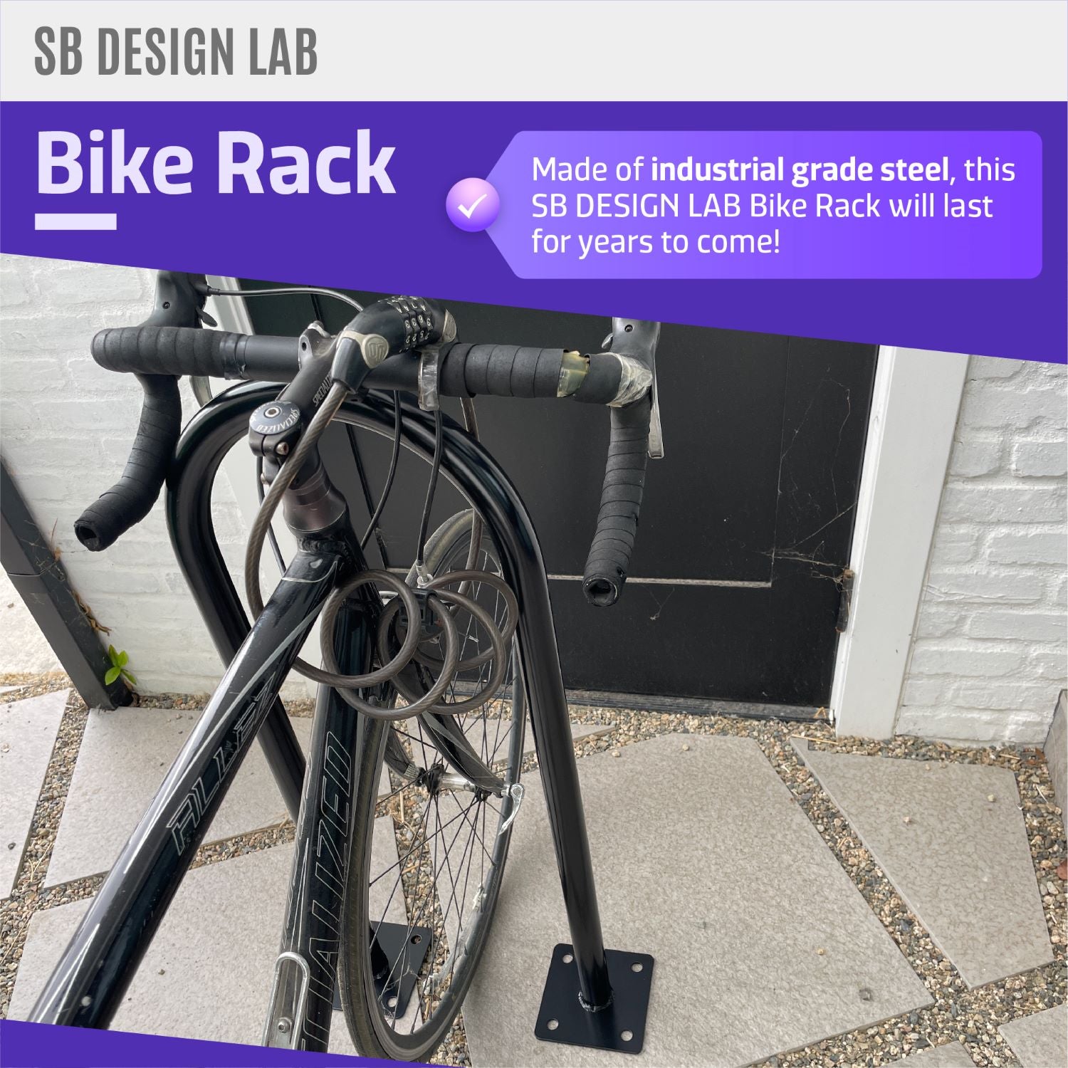 rust resistant bike rack for commercial use