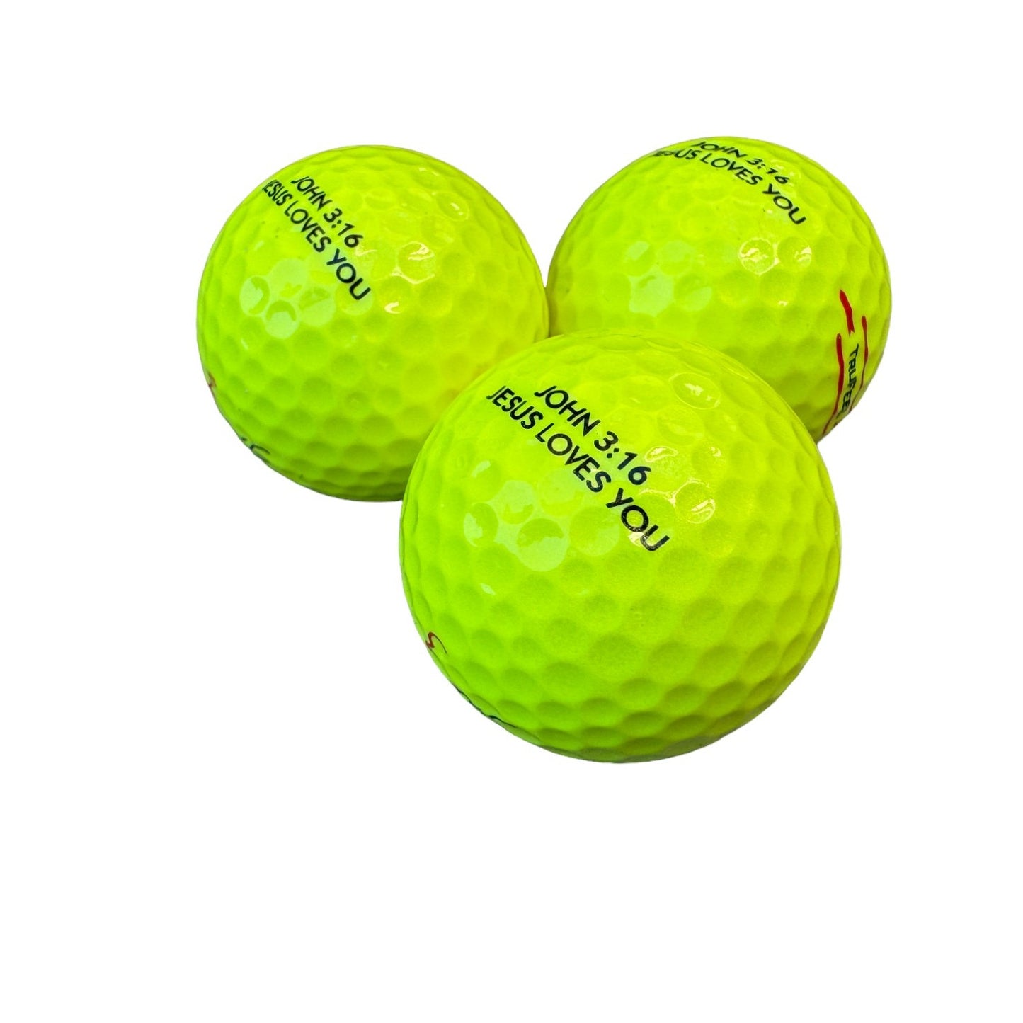 super soft golf balls - yellow - Christian gift