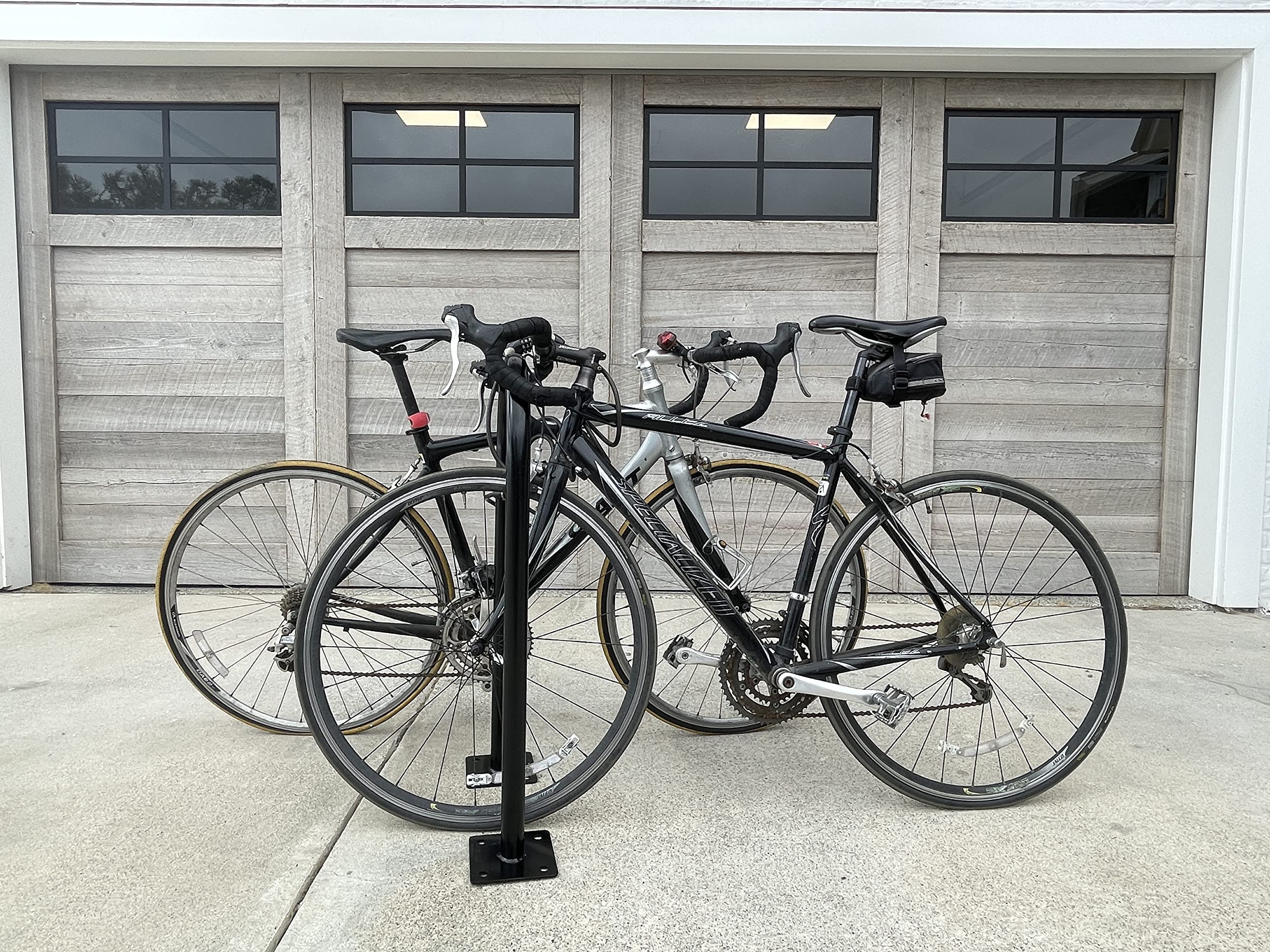 Commercial Wave Bike Racks - In Ground, Dual Loop (3 Bike Capacity ...