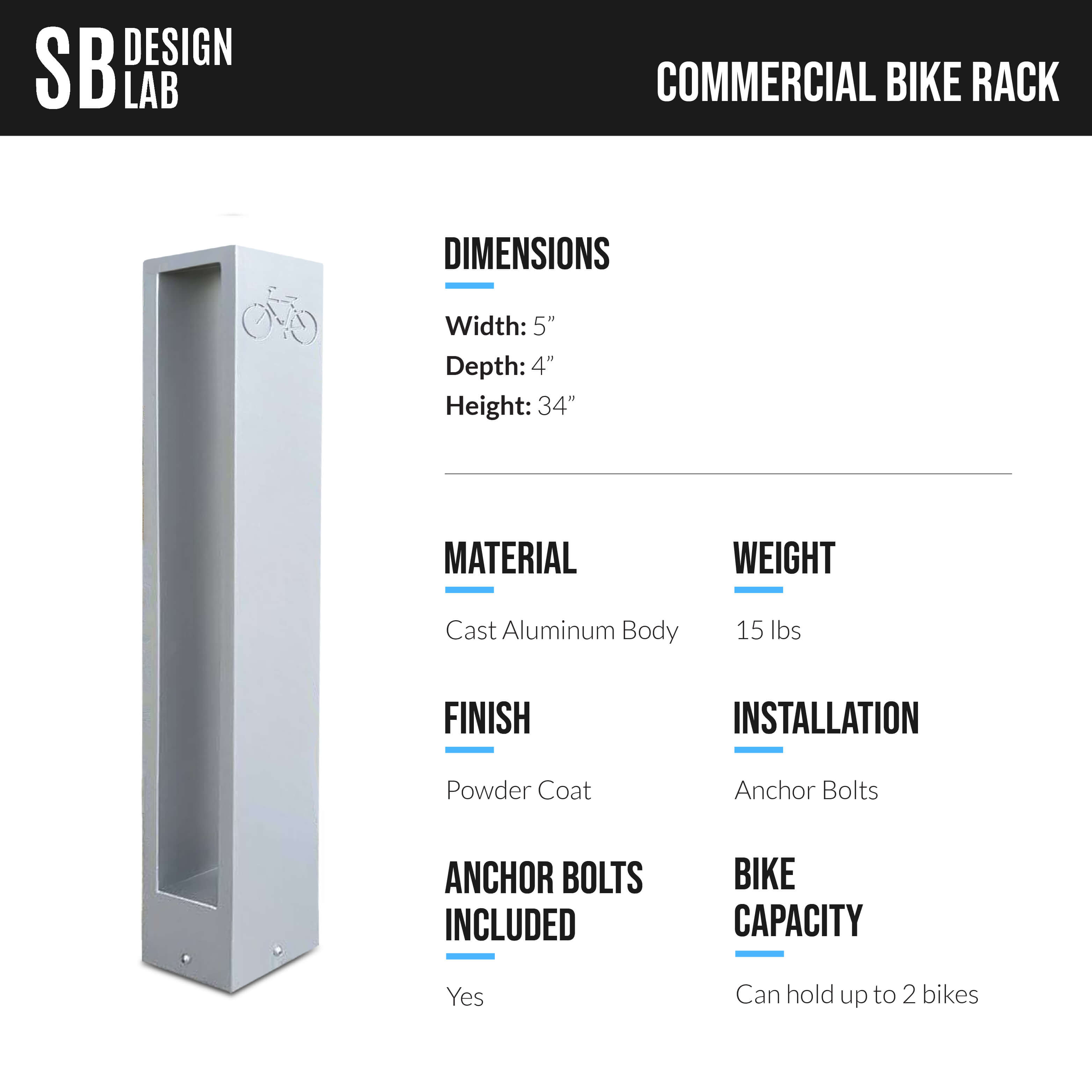 Rectangular Bike Rack SB Design Lab - Innovative & Design Forward Products – sbdesignlab